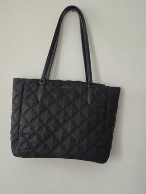 kate spade Black Quilted Tote